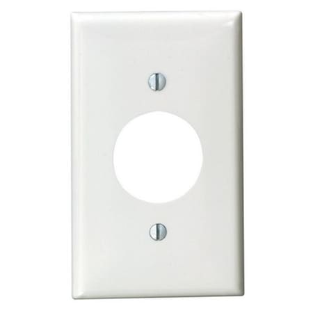 80704-00W White Power Outlet Rectangle Wall Plate